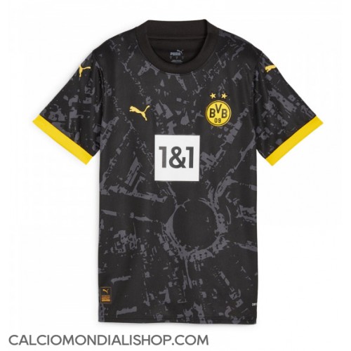 Maglie da calcio Borussia Dortmund Seconda Maglia Femminile 2023-24 Manica Corta